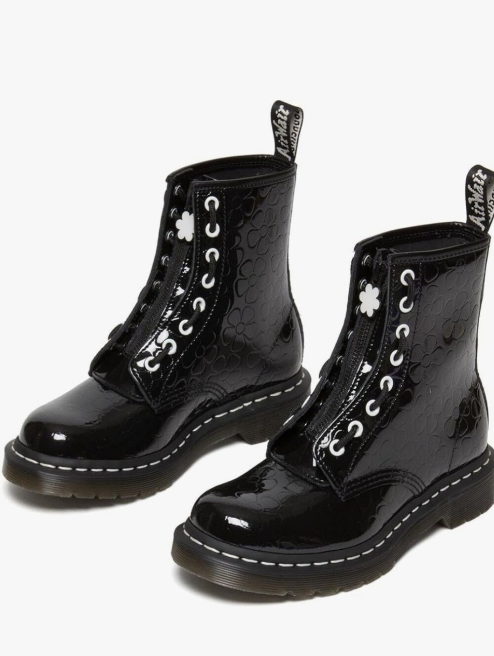 NWOB! Dr Martens 1460 Patent Jungle Flower Boot. Size 8
